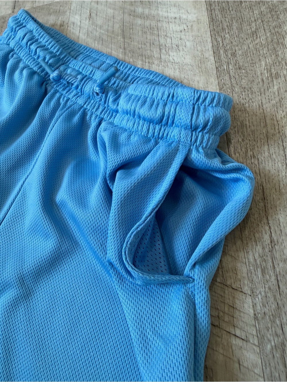Jordan Boys Sky Blue Mesh Athletic Shorts with Jumpman - Picture 3 of 6